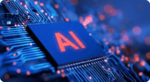 Blue Processor with orange AI label